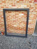 grijs vast PVC-frame, Doe-het-zelf en Bouw, Glas en Ramen, Nieuw, Dubbelglas, 80 tot 120 cm, 120 tot 160 cm