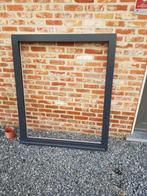 grijs vast PVC-frame, Nieuw, Dubbelglas, 80 tot 120 cm, 120 tot 160 cm
