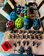 Fietsmateriaal, helmen, pedalen, drinkbussen, brillen, Ophalen, Gebruikt
