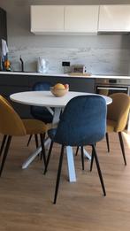 Lot de 4 chaises, Huis en Inrichting, Stoelen, Ophalen, Zo goed als nieuw, Blauw, Vier