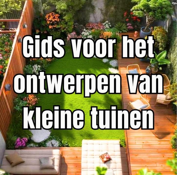 Boek over het ontwerpen van kleine tuinen, Boeken, Wonen en Tuinieren, Nieuw, Interieur en Design, Ophalen of Verzenden