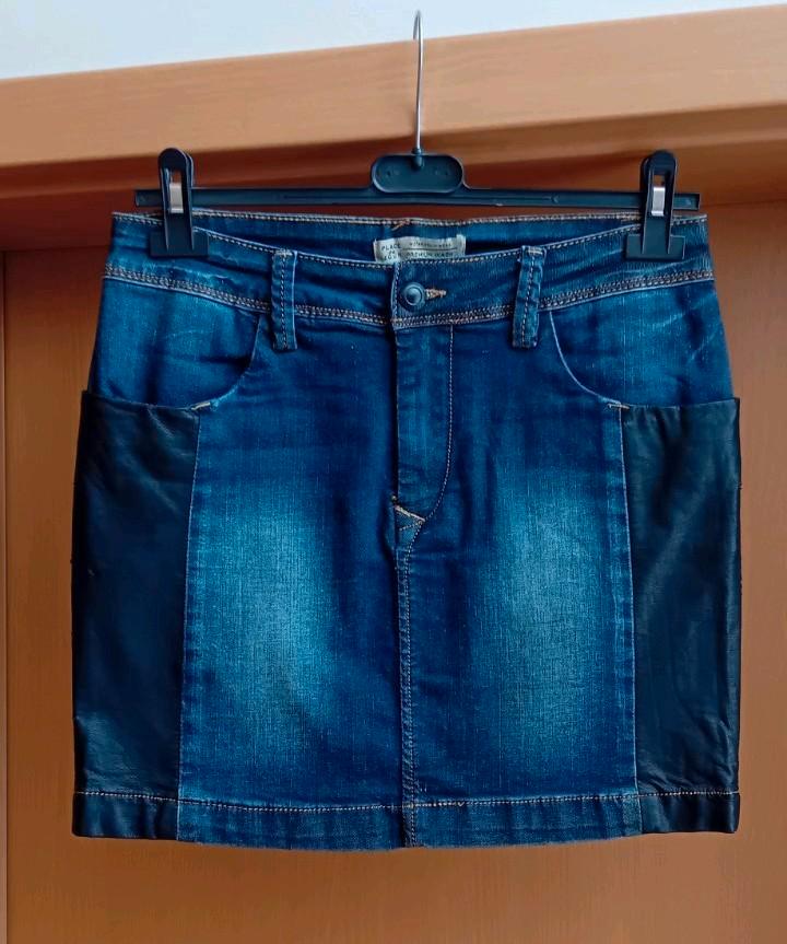Mini-jupe jean et simili cuir taille 38, Vêtements | Femmes, Jupes, Porté, Taille 38/40 (M), Bleu, Au-dessus du genou, Enlèvement ou Envoi