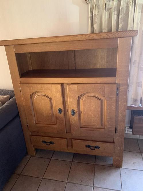 Massieve eiken kast te koop, Huis en Inrichting, Kasten | Wandmeubels, Gebruikt, 150 tot 200 cm, 150 tot 200 cm, 50 tot 75 cm