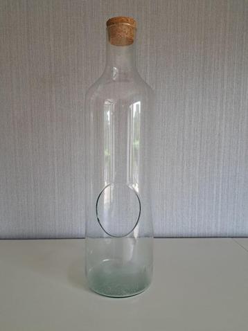 Glazen fles voor planten met kurk en opening beschikbaar voor biedingen