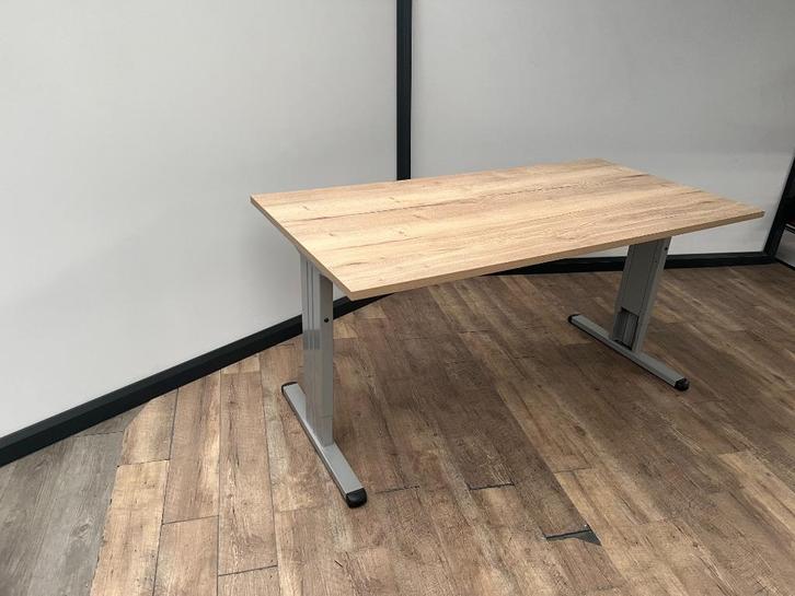 Bureau T-poot Aluminium + Nieuw blad, Computers en Software, Laptoptafels, Ophalen of Verzenden