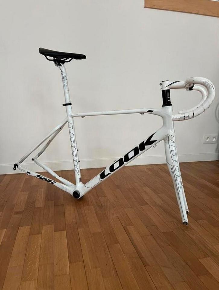 Kit cadre look 566 carbone, Fietsen en Brommers, Fietsen | Racefietsen, Zo goed als nieuw, Carbon, Ophalen