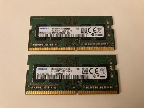 Samsung DDR4 8gb (2x4gb) M471A5244CB0-CTD, Informatique & Logiciels, Mémoire RAM, Comme neuf, DDR4, Enlèvement ou Envoi