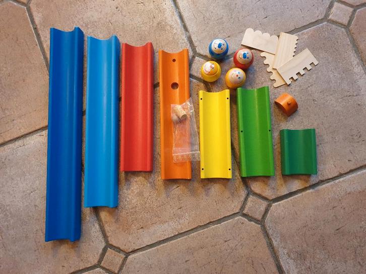 Water en knikkerbaan, hout, ERZI, Kinderen en Baby's, Speelgoed | Buiten | Zandbakken, Zo goed als nieuw, Ophalen