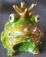 Tirelire Pomme Pidou verte originale 16cm, Comme neuf, Animal, Enlèvement ou Envoi, Pierre, Poterie ou Céramique