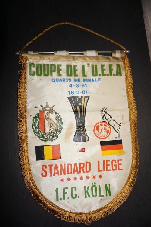 vintage voetbal wimpel standard - köln 1981, Verzamelen, Sportartikelen en Voetbal, Ophalen of Verzenden