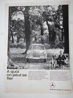 Mercedes - publicité papier - 1963, Overige typen, Gebruikt, Ophalen of Verzenden
