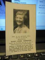 dp mejuffrouw Marie-Louise Goedertier, Verzamelen, Bidprentjes en Rouwkaarten, Ophalen of Verzenden, Bidprentje