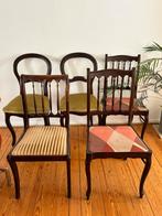 Colourful set of chairs, Huis en Inrichting, Stoelen, Ophalen, Hout, Gebruikt, Overige kleuren