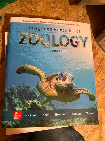 Integrated principles of zoology beschikbaar voor biedingen