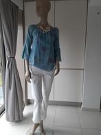 Bloesje en witte jeans, Kleding | Dames, Ophalen of Verzenden, Zo goed als nieuw, Maat 42/44 (L)