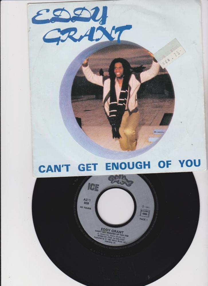 Eddy Grant – Can't Get Enough Of You  1981  Reggae, Cd's en Dvd's, Vinyl Singles, Zo goed als nieuw, Single, Pop, 7 inch, Ophalen of Verzenden