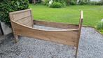 Oud eikenhouten bed, Huis en Inrichting, Slaapkamer | Bedden, Ophalen, Gebruikt, 90 cm, Eenpersoons