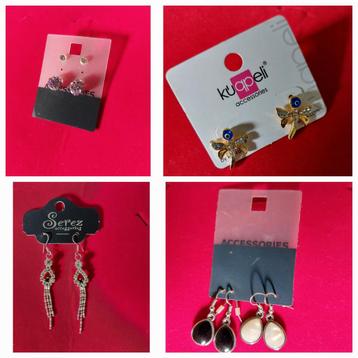 Verschillende oorbellen  beschikbaar voor biedingen