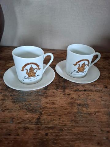2 mokkatasjes jacomotte koffie, Ophalen of Verzenden, Zo goed als nieuw