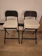 FRANKLIN Barkruk, opklapbaar, bladhoogte zwart/zwart, 63 cm, Huis en Inrichting, Met voetsteun, Ophalen of Verzenden, Zo goed als nieuw