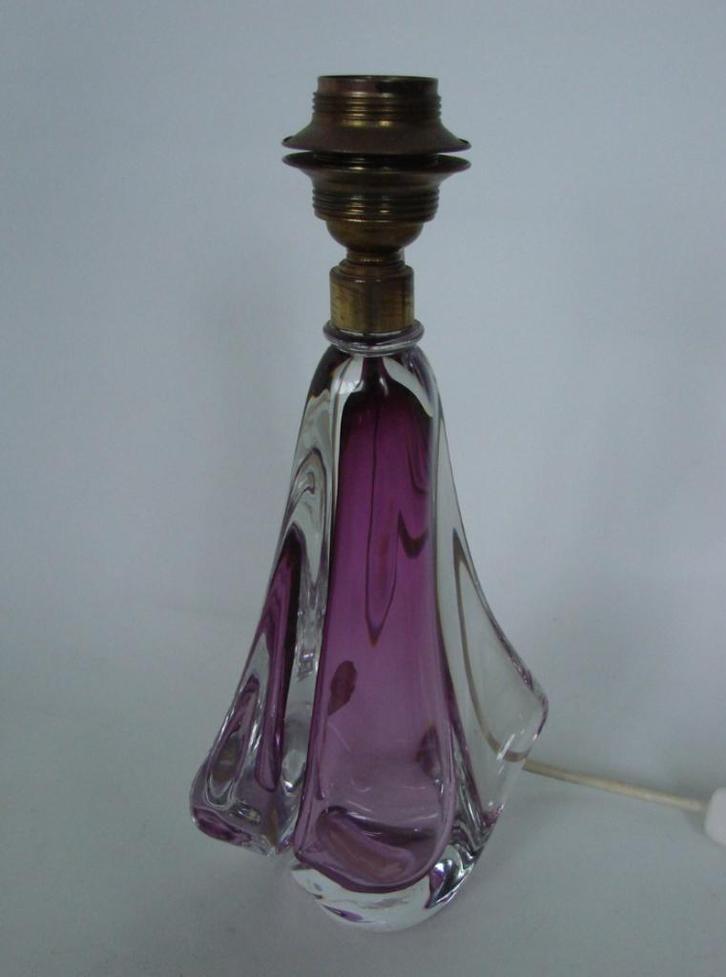 Tafellamp  Val Saint Lambert, Antiek en Kunst, Antiek | Glaswerk en Kristal, Ophalen of Verzenden