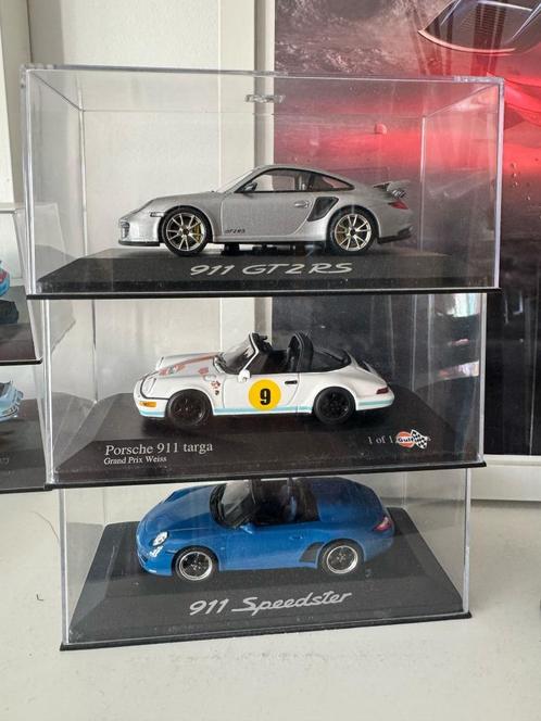 veel Porsche-miniaturen dus speciale Gulf-serie, Verzamelen, Poppetjes en Figuurtjes, Zo goed als nieuw, Ophalen