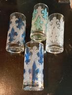 4 vintage libbey juice glasses, Antiek en Kunst, Antiek | Glaswerk en Kristal, Ophalen of Verzenden