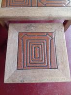 Set vintage nesting tables eik, Huis en Inrichting, Ophalen of Verzenden, Zo goed als nieuw