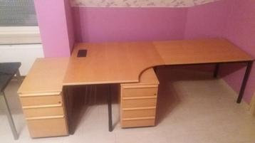 Bureau d'angle Kinnarps en 2 parties, Enlèvement, Comme neuf, Bureau