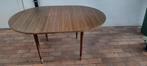 Vintage ronde, uitschuifbare tafel, Ophalen, Gebruikt