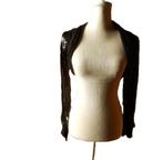 (12) - gilet court femme t.38 noir brillant, Kleding | Dames, Truien en Vesten, Ophalen of Verzenden, Gedragen, Maat 38/40 (M)
