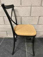 Mooie metale stoel met jute zit, Huis en Inrichting, Stoelen, Ophalen, Zo goed als nieuw