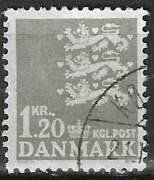 Denemarken 1962/1965 - Yvert 407 - Wapenschild Leeuwen (ST), Timbres & Monnaies, Timbres | Europe | Scandinavie, Affranchi, Danemark