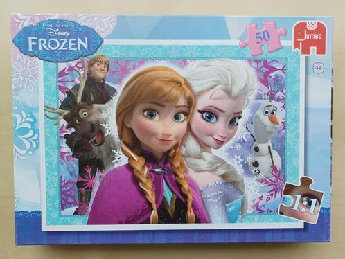 Frozen Puzzel - Jumbo 50 stukken, Kinderen en Baby's, Speelgoed | Kinderpuzzels, Zo goed als nieuw, 4 tot 6 jaar, 10 tot 50 stukjes