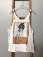 Wit met gouden Vila top, maat S., Kleding | Dames, Wit, Vila, Gedragen, Maat 36 (S)