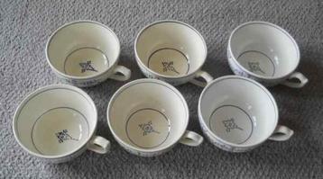 6 tasses à café Boch Copenhague (diamètre = 10,5 cm) beschikbaar voor biedingen