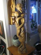oud afrikaans houten beeld madonna met kind 75 cm, Antiek en Kunst, Kunst | Beelden en Houtsnijwerken, Ophalen of Verzenden