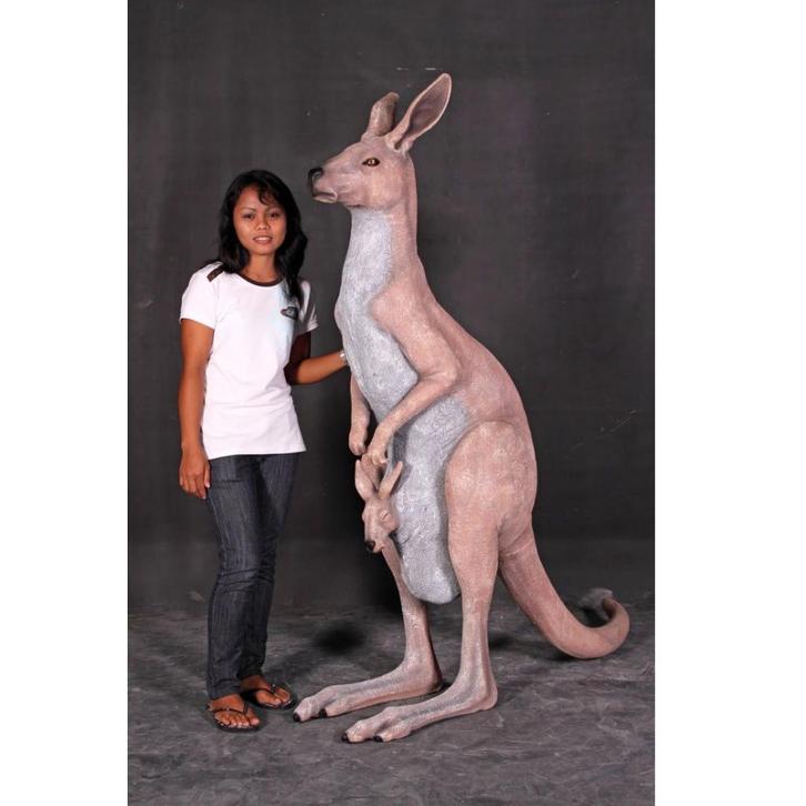 Kangaroo – Kangoeroe beeld Hoogte 168 cm, Verzamelen, Dierenverzamelingen, Nieuw, Ophalen