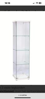 Vitrine en verre avec étagère en verre, Huis en Inrichting, Kasten | Vitrinekasten, Glas