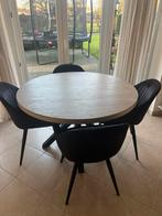 Ronde tafel met 4 stoelen, Huis en Inrichting, Tafels | Eettafels, Ophalen