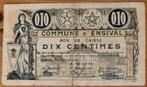 Noodgeld 10c Ensival 1914, Los biljet, Ophalen
