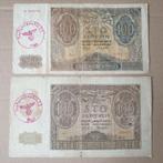 2 x 100 zloty Polen Duitsland bezet set, Postzegels en Munten, Setje, Duitsland, Ophalen of Verzenden