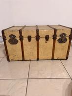 Antieke reiskoffer 1937 Paris-Austerlitz met labels, Enlèvement