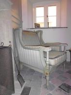 antieke zetel - fauteuil à l'oreilles, Maison & Meubles, Fauteuils, Enlèvement, Tissus, Utilisé