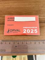 Badge Orval ambassadeur 2025 (post It collé sur le nom), Verzamelen, Ophalen of Verzenden