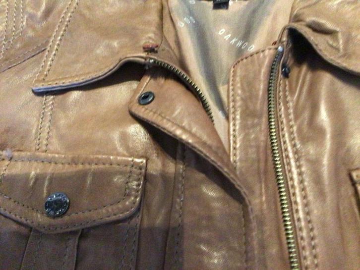 Leder vest, Kleding | Dames, Jassen | Winter, Zo goed als nieuw, Maat 42/44 (L), Bruin, Ophalen of Verzenden