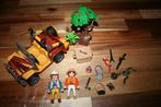 playmobil jungle set met jeep, Kinderen en Baby's, Speelgoed | Playmobil, Los Playmobil, Gebruikt, Ophalen of Verzenden