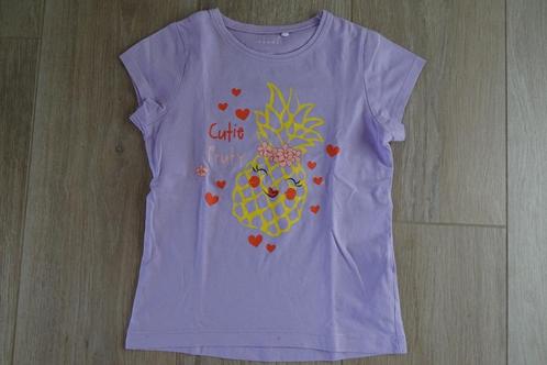 Lilla T-shirt Name it ananas maat 110, Kinderen en Baby's, Kinderkleding | Maat 122, Zo goed als nieuw, Meisje, Shirt of Longsleeve