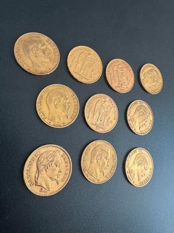 Pièces monnaies or 20 Francs 20fr 20 Dollars 50 Pesos beschikbaar voor biedingen