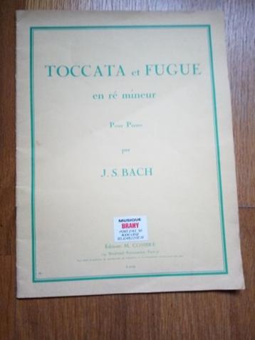 Partition :Toccata et fugue en ré mineur JS Bach  beschikbaar voor biedingen